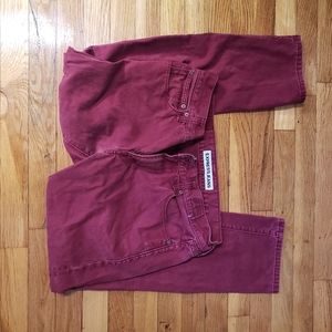 Express men's maroon Rocco jeans 32x30